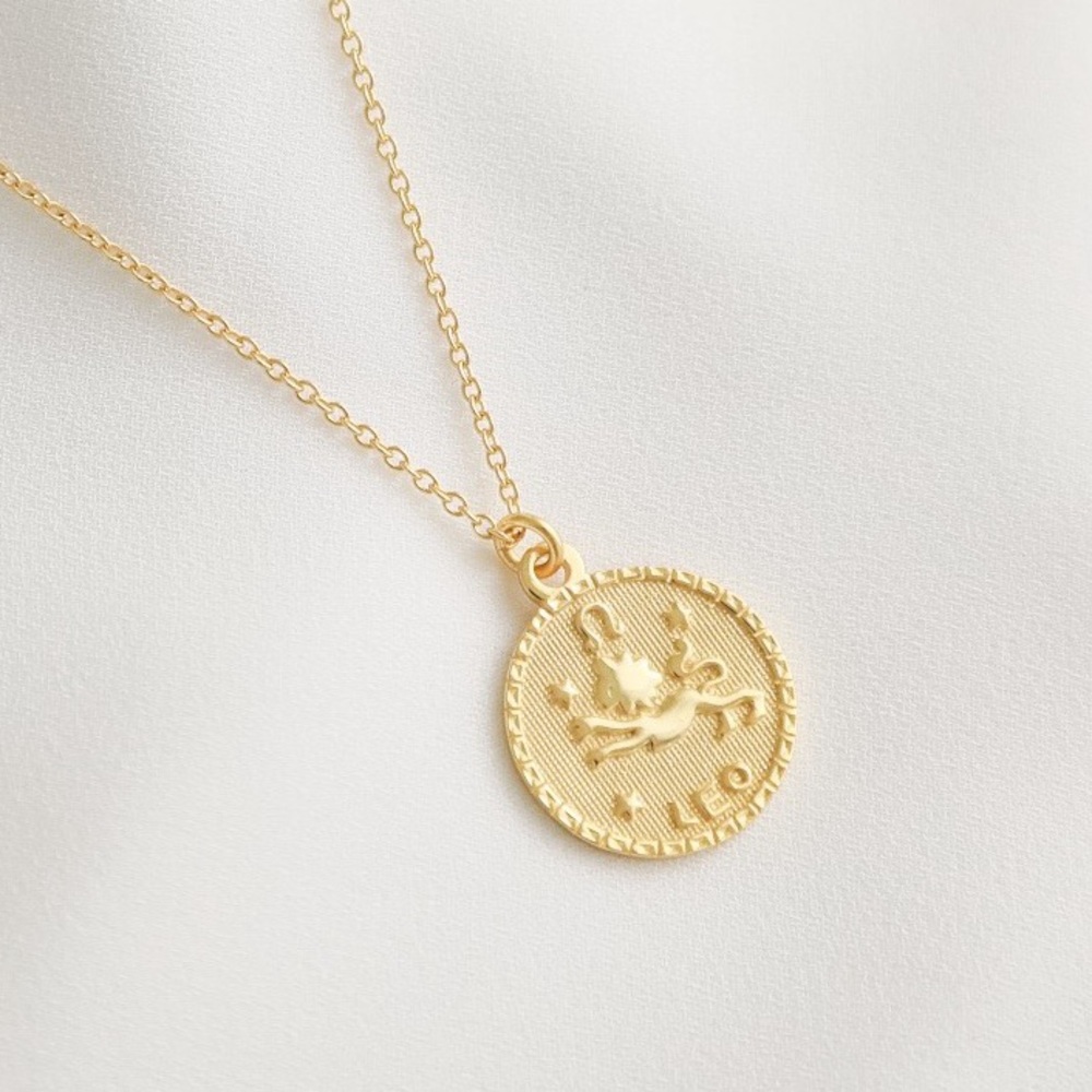 Gemini Zodiac Necklace | 14k Gold Plated - Picture 6 of 9